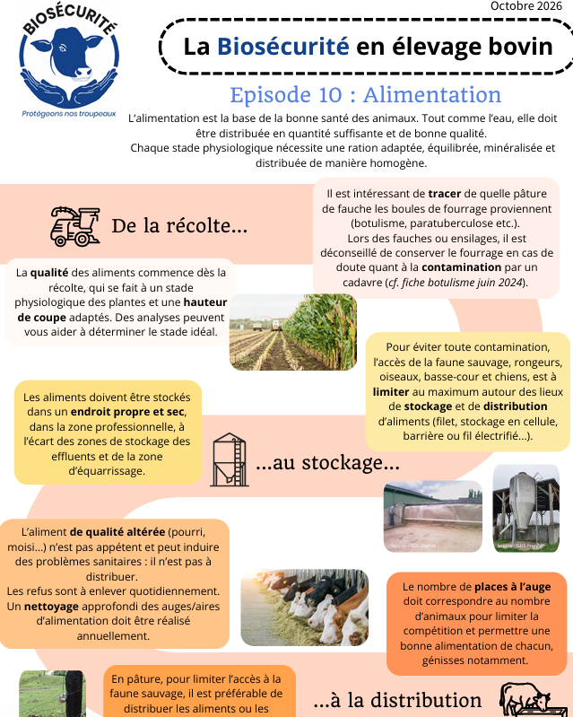 Saga Biosécurité épisode 10 : alimentation